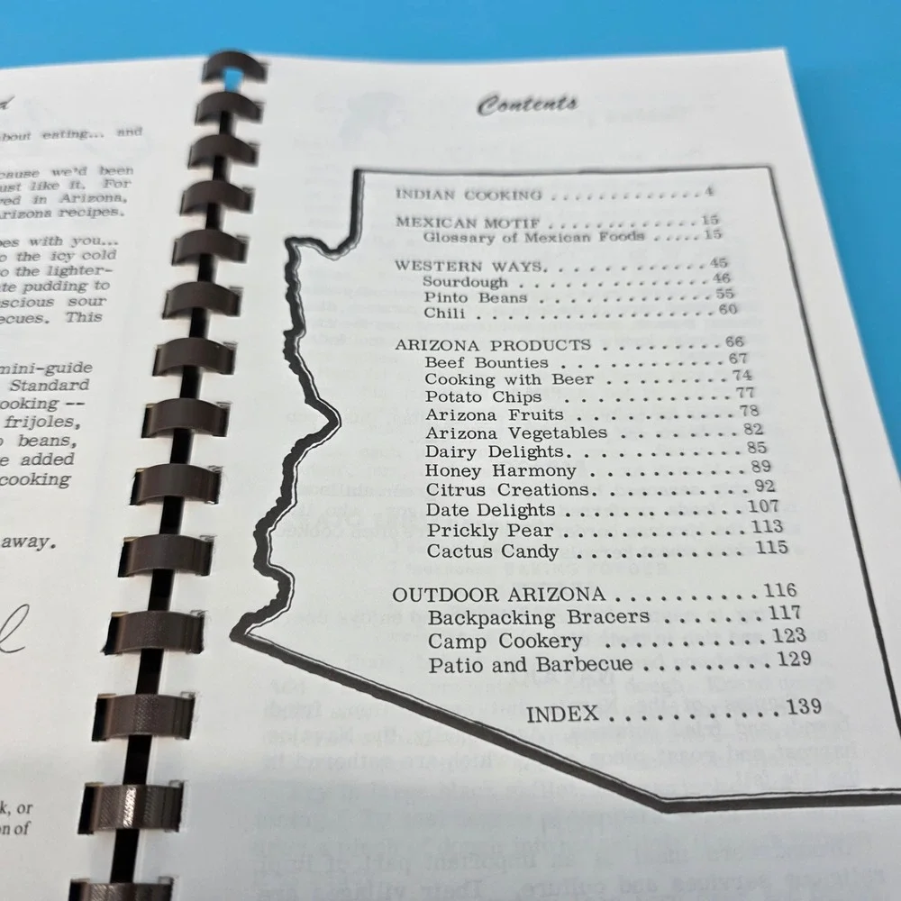 Arizona Cook Book Al Mildred Fischer 1983 Golden West Publishers‎ Vintage Spiral